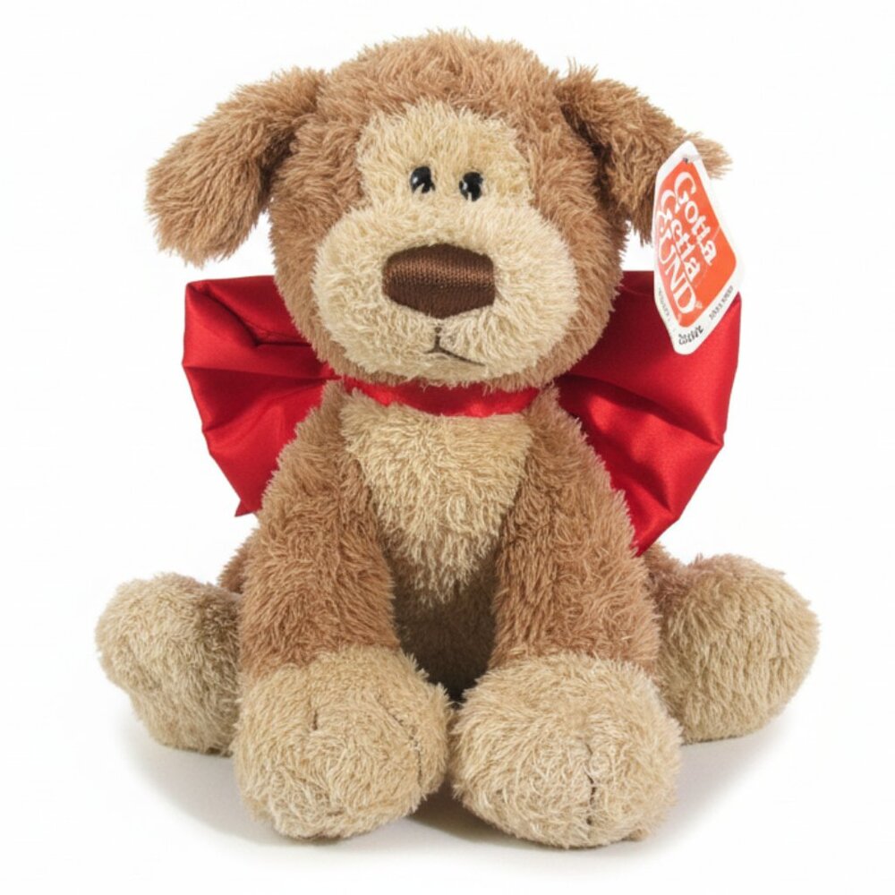 Rare Retired 10" Gund Snooky Dog Plush - Gotta Getta Gund Floppy Puppy Brown